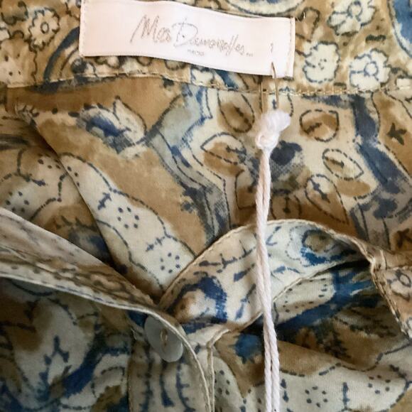 Mes Demoiselles Macadonie Silky Oversized Peasant Blouse M 6/8 NWT $275 - Picture 11 of 13
